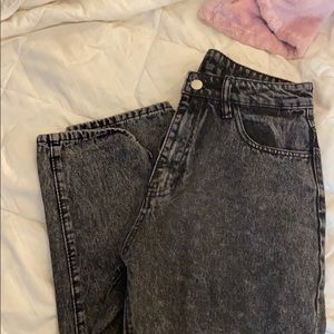 Black washed jeans